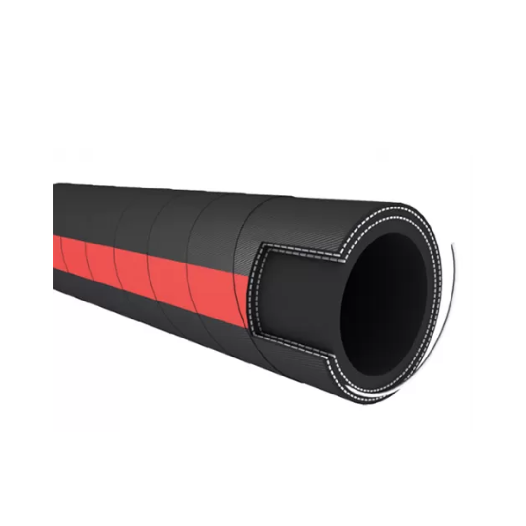 Manguera de jebe y lona con espiral de acero para succión de petróleo