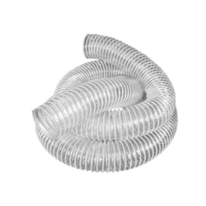 Manguera de PVC transparente con anillo blanco para vacío